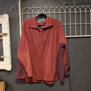 Columbia Maroon Fleece Pullover
